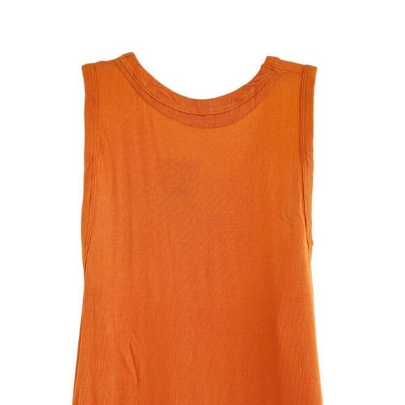 Free People Take The Plunge Tank Top Women’s Large Orange Relaxed Fit NWT - Picture 6 of 11
